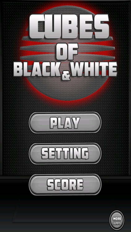 Cubes of Black and White - A Tile  Block Tower Stacking Game- Pro