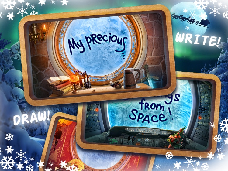 Xmas window - Make winter holiday cards