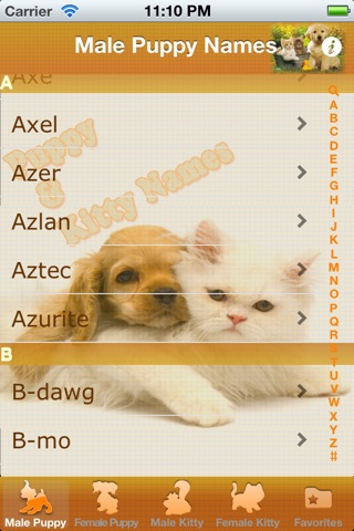 PupKiNames - Name your lovely pets screenshot 2