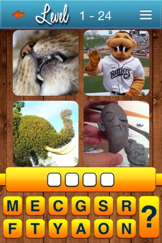 Guess The 1 Word - 4 Pics Puzzle PRO Game screenshot 4