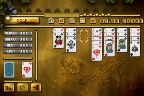 ACC Solitaire [ Golf ] HD Free - Classic Card Game for iPad & iPhone screenshot 2