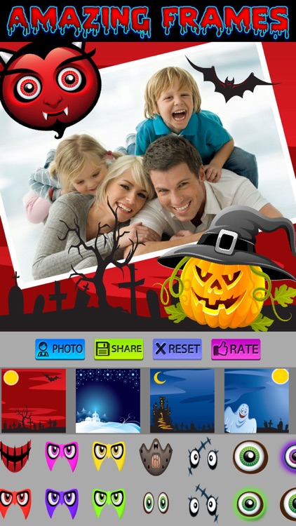 Halloween Photo Frames and Stickers