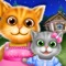 Animal Mommy & Baby Tale - Puppy & Kitten