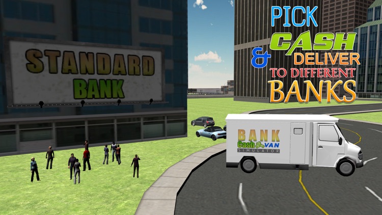 Bank Cash Van Simulator - Transport dollars in money truck simulation game screenshot-3