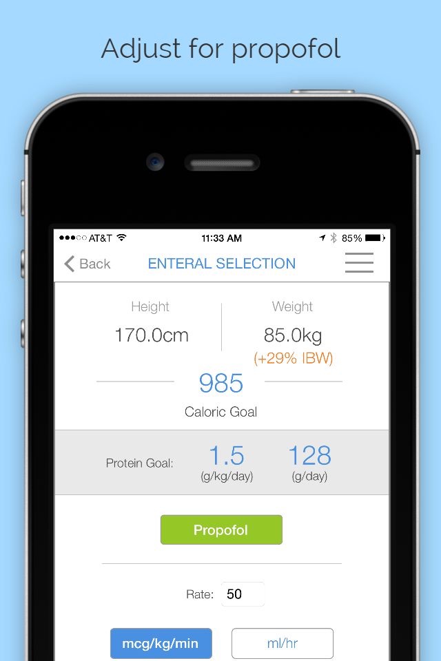 DoseRD - Tube Feeding Calculator screenshot 3