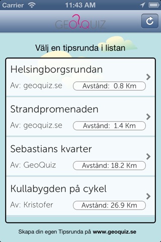 GeoQuiz - Tipsrundor screenshot 2