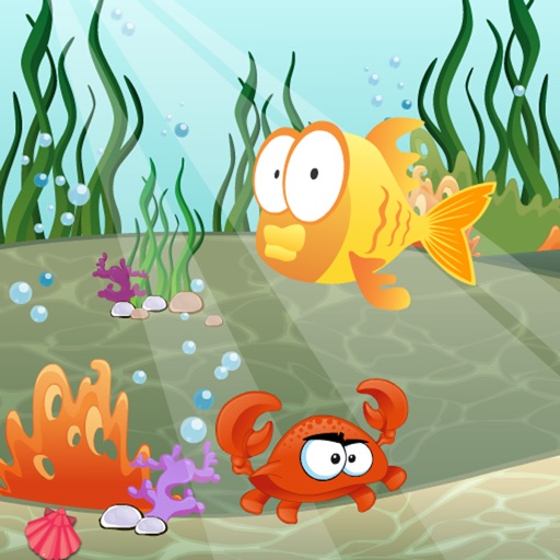 angry fish - kids game icon