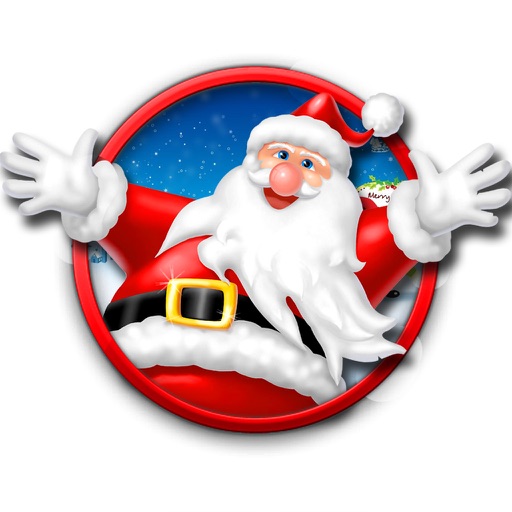 Santa Rides Around The World Icon