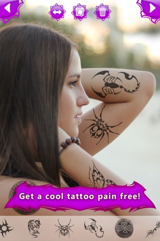Tattoo Maker Photo Booth - A Catalog with awesome Fake Ink Designs screenshot 4