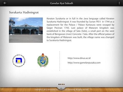 Gamelan Pusaka Sukosih Surakarta Hadiningrat screenshot 4