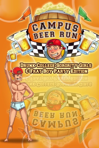 Campus Beer Run - Drunk College Sorority Girls & Frat Boy Party Edition screenshot 2