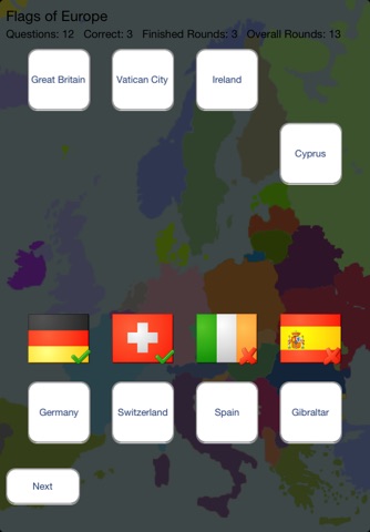 FlagQuiz Europe screenshot 2