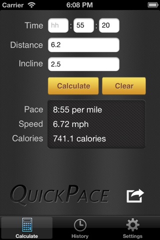 QuickPace Pro screenshot 2