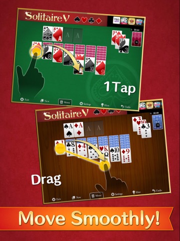 Solitaire V for iPad screenshot 2