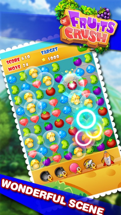 Farm Fruits Mania Bubble- Popular fruits or candy time killer casual game screenshot-3