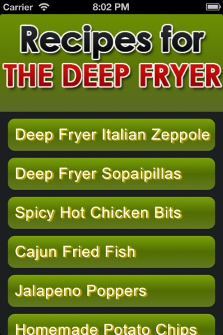 Recipes for the Deep Fryer screenshot 2