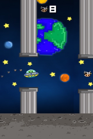 Bumpy UFO - An Alien Adventure Abducting Cows screenshot 2