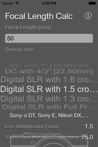 Focal Length Calculator screenshot 3