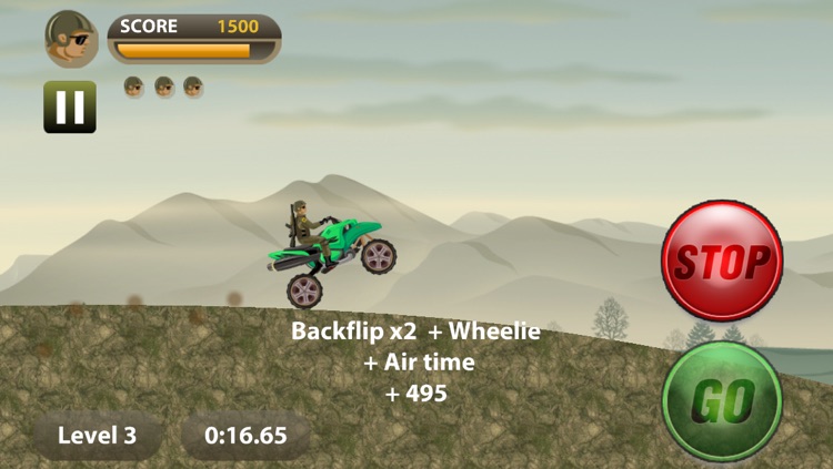 Army Rider Stunt Bike screenshot-3