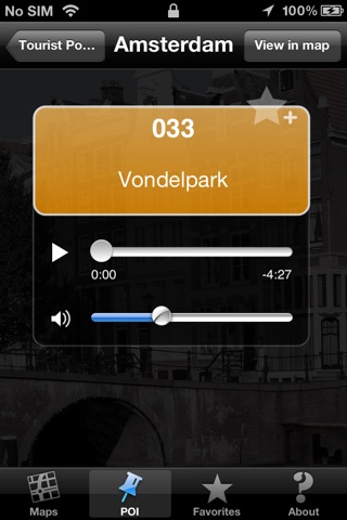 Amsterdam touristic audio guide (english audio) screenshot 3