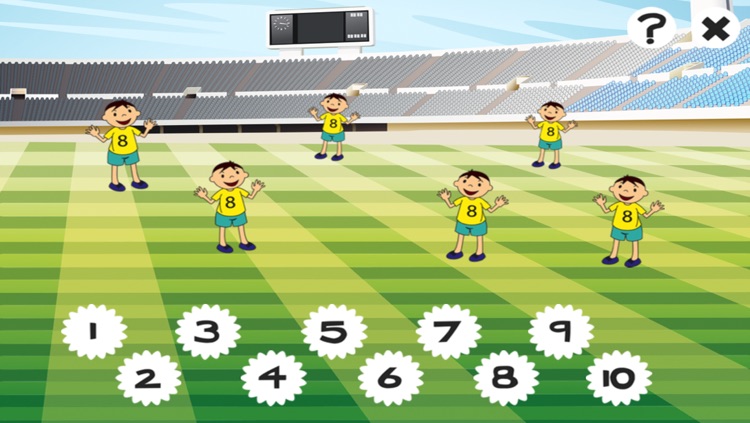 123 Soccer Counting Game for Children age 2-5: Learn to count the numbers 1-10 with football