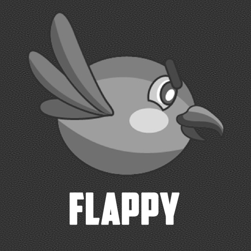 Black 'n White Flappy Icon