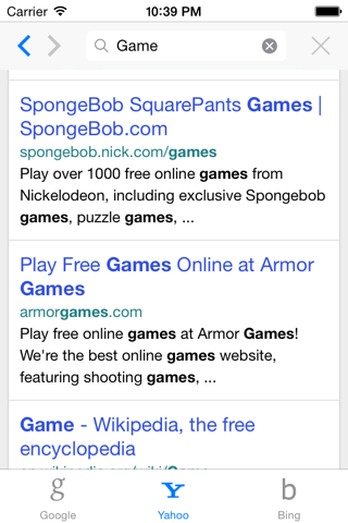 Search All in One! - for Google, Yahoo, Bing Search screenshot 2