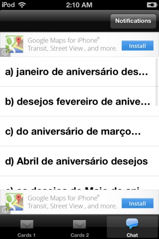 Birthday Cards - Portuguese screenshot 3