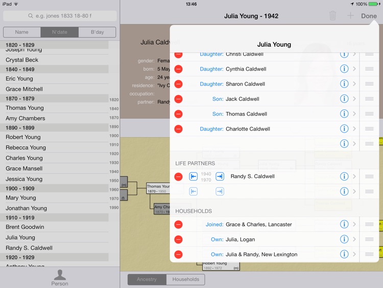 LiveHistory genealogy screenshot-3