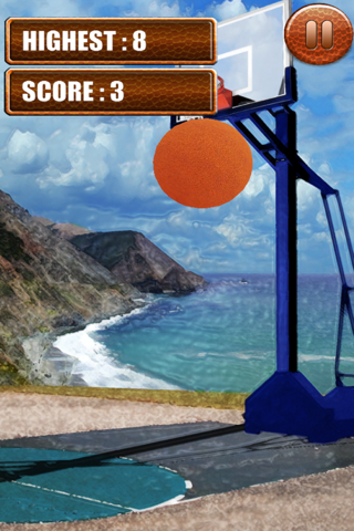 3D Basket-Ball Juggle Hoop Showdown Game screenshot 3