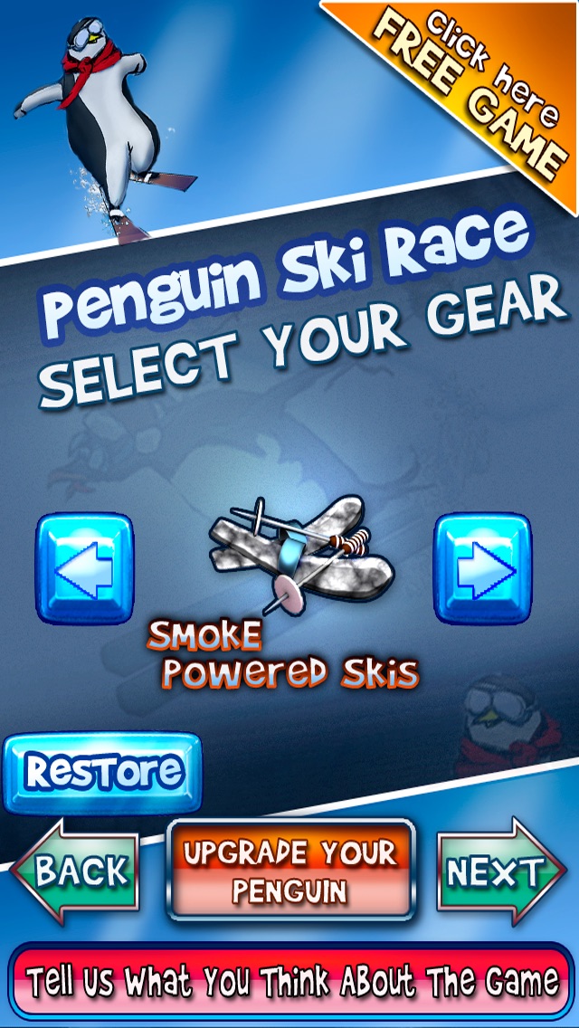 PENGUIN SKI RACE TOP FREE GAME - EASY KIDS SNOW RACING 1.5 IOS