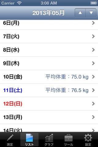 体重管理者 screenshot 3