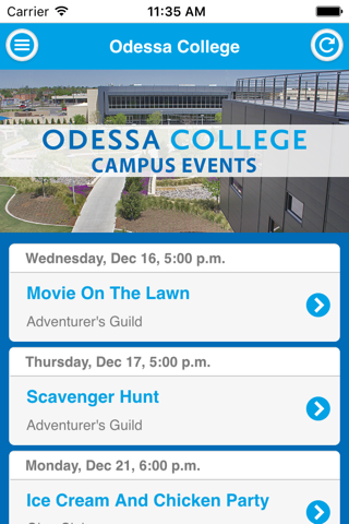 Odessa College Events screenshot 2