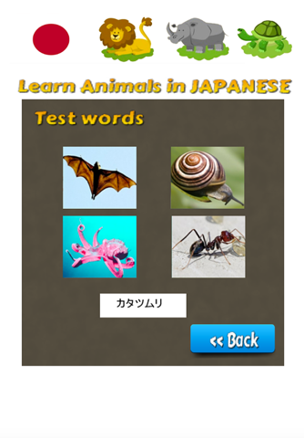 Learn Animals in Japanese Language screenshot 2