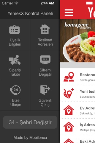YemekX screenshot 2