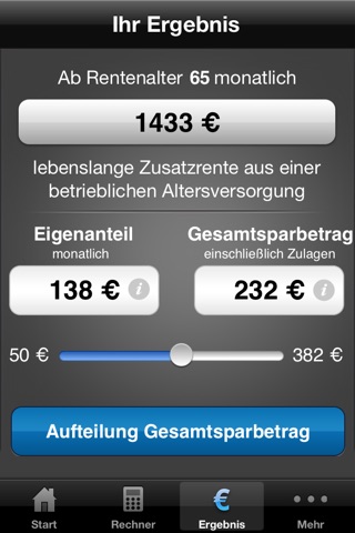 Förderrechner für Betriebsrenten screenshot 3