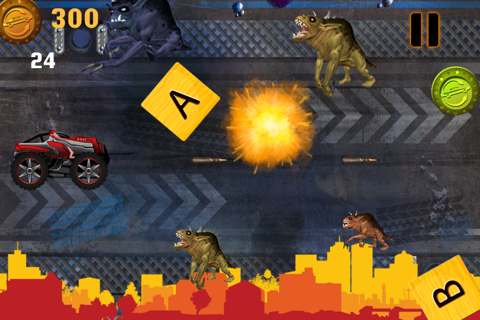 Abaiser Monster Trucks Vs Zombies: Words War Racing Game screenshot 4