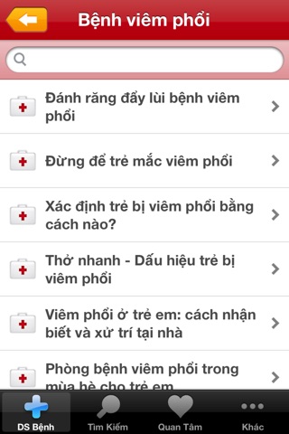 Bệnh Trẻ Em screenshot 2