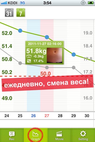 Visual Diet Diary -Record your weight and photo- screenshot 2