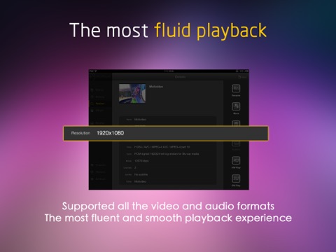 Moli-Player HD-free movie & music player for network download video & audio media on iPad screenshot 3