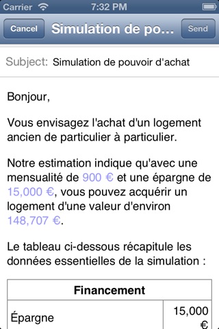 Achat immo, calcul de crédit screenshot 3