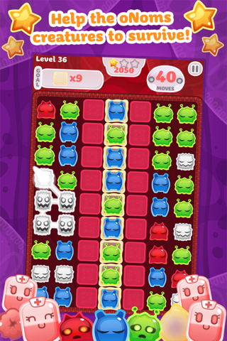 oNomons Journey - Puzzle Matching Adventure Game with Jelly Monsters screenshot 3