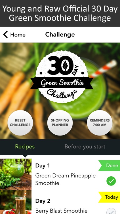 30 Day Green Smoothie Challenge
