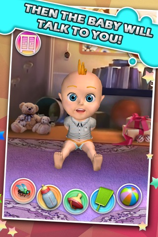 My Talking Baby Care 3D - kids games screenshot 3