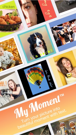 My Moment - Free Add Text to Photos Turn