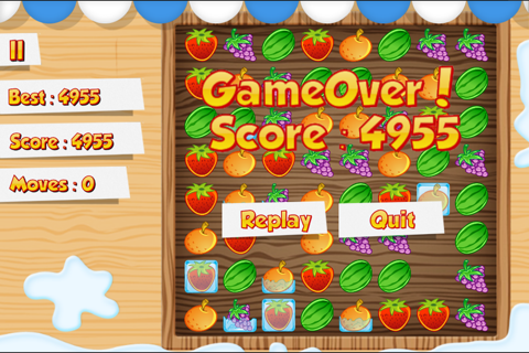 Frozen Fruit Match 3 screenshot 2