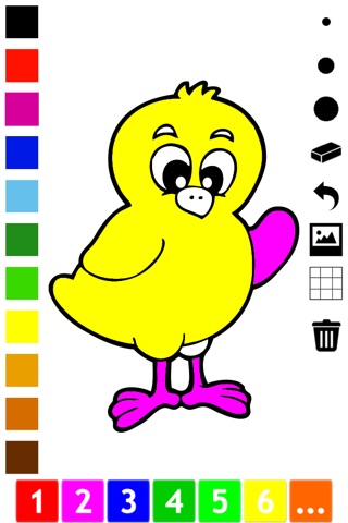A Easter Coloring Book for Children: Learn to color eggs, flowers, rabbit, bunny, basket and more screenshot 3