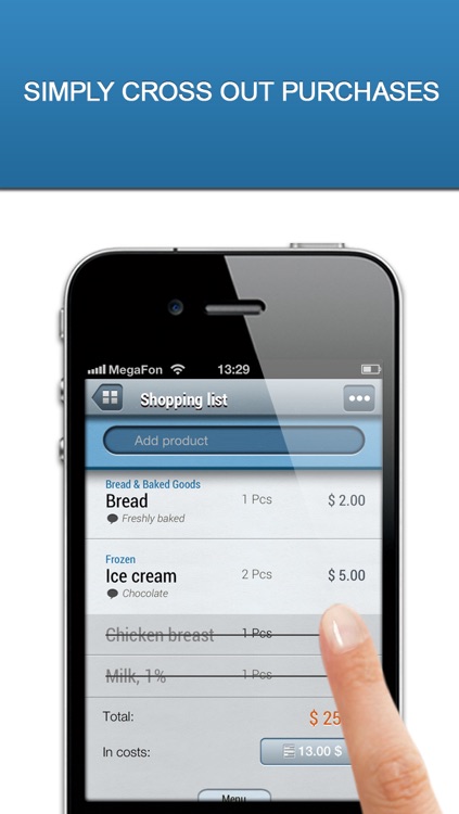 Grocery Shopping List - Listick
