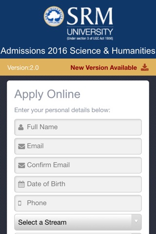 SRM Science & Humanities 2016 screenshot 2