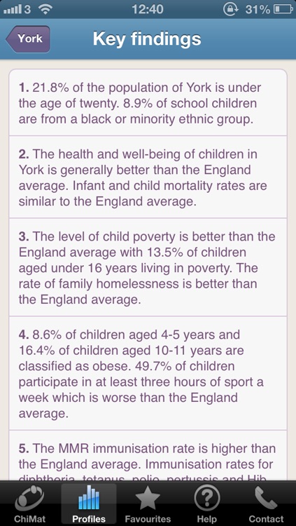 Local Authority Child Health Profiles for England 2013 screenshot-3